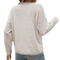 thumbnail image 2 of SWSMCLT Women's Long Sleeve Pullover Sweater Spring Winter Knitwear Soft Pullover Sweaters Knitted Crewneck Fashion Apricot X-Large, 2 of 5
