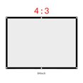 thumbnail image 3 of Rideau Projecteur, Akozon 60-100 Pouces Portable Pliable Sans Plis Blanc Projecteur Écran de Projection 4:3, 3 of 8