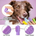 thumbnail image 4 of Ponpon 7PCS Dog Bathing Brush and Toothbrush Set, Dog Scrubber Dog Shampoo Brush with Adjustable Ring Handle, Dog Shower Brush for Long Short Hair Dog, 4 of 9