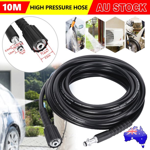 Pressure Washer Hose 32 FT for Cold & Hot Water， Swivel Quick Connect Power Washer Hose, 5800