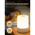 thumbnail image 3 of Lámpara nocturna táctil recargable, lámpara de cama LED regulable con control remoto, lámpara para guardería de bebé, 3 of 7