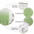 thumbnail image 6 of Ombre Green White Waterproof Fabric Shower Curtain, Colorful Painting Waterproof Fabric Shower Curtain for Bathroom Curtains Bathtubs Hotel Washable Shower Curtains with 12 Hooks Standard 66x72, 6 of 8