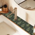 thumbnail image 2 of Yayeee Faucet Mat for Kitchen Sink 14.7" Diatomite Long Splash Guard Pad, Hand Drawn Christmas Trees, 2 Pack, 2 of 7