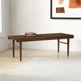 thumbnail image 3 of 47.2" Mid-Century Modern Walnut Bench​ – Organic Warmth Meets Timeless Design, 3 of 19