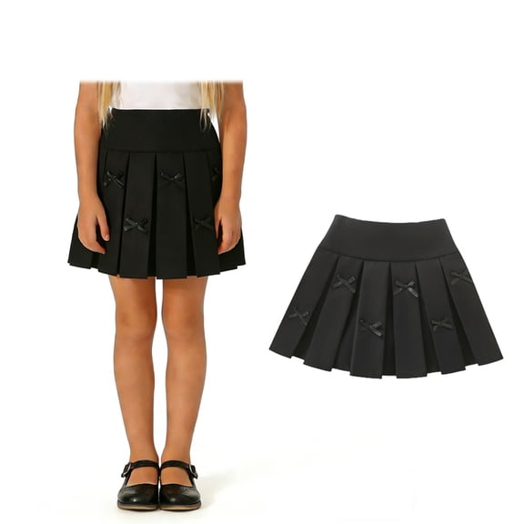 School Uniform Skirts Pleated Skirt Black Girls School Uniforms Kid Clothes 6-7 Years