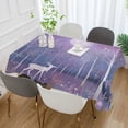 thumbnail image 2 of Yayeee Tablecloths 54" x 54" Rectangle Wrinkle Resistant Party Table Cover, Purple Forest, 2 of 8