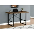 thumbnail image 3 of Monarch Specialties Computer Desk, Home Office, Laptop, 48"l, Work, Metal, Laminate, Walnut, Black, Contemporary, Modern, 3 of 4