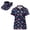 250th Anniversary Flag Eagle, variant on American Flag Women's Golf Shirt and Sun Visor Hat Set Quick-Dry Moisture-Wicking Short Sleeve Shirt Adjustable UV-Protective Sun Hat for Golf Tennis Hiking Daily Wear