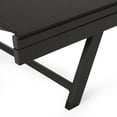 thumbnail image 6 of Noble House Castiel Reclining Aluminum Outdoor Chaise Lounge - Set of 2, Black/Dark Gray, 6 of 6