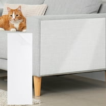 Anti Scratch Furniture Protector, 4 Pack 17" x 6" Single-Sided Sticky Couch Protector from Cat Claws, Clear