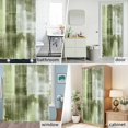 thumbnail image 6 of Abstract Paint Art Graffiti Fabric Shower Curtain Green Gray Washable Shower Curtains for Bathroom, Waterproof Bath Curtain with Hooks Home Decor 36x72in, 6 of 8
