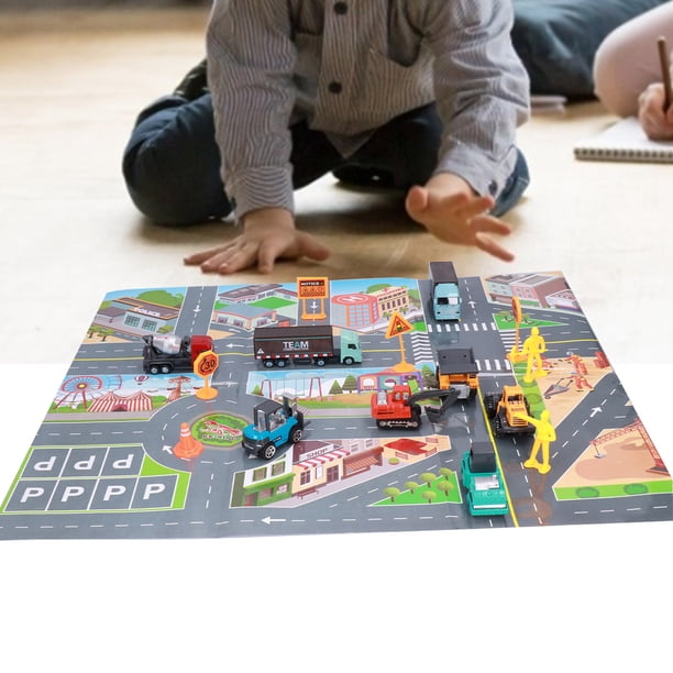Modelo de Juguete de Coche de Ingeniería ANGGREK 1:64 aleación Alta Simulación vehículo de Ingeniería Camión Juguete Juego de Construcción