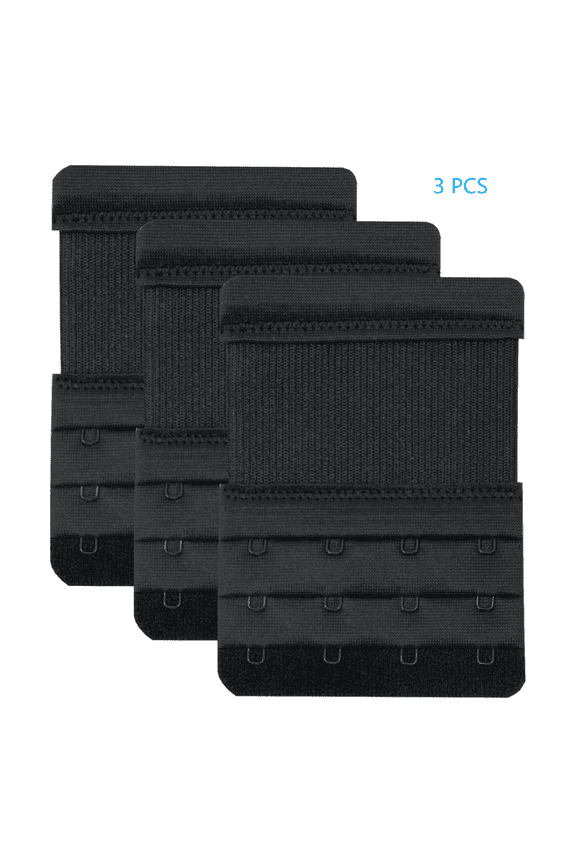 4-Hook Bra Extenders, Stretchy and Comfortable Bra Strap Extender3 PACK