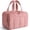 Dark Pink, variant on Travel Toiletry Bag, Puffy Large Toiletry Bag for Women, Lightweight Cosmetic Makeup Bag Organizer with Handle for Traveling, Accessories, Essentials, Toiletries, Black