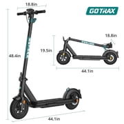 GOTRAX GMAX Electric Scooter for Adults, 10 Honeycamb Tire, Max 42 mile & 20 mph by 500W Motor, Folding Electric Scooter for Commute