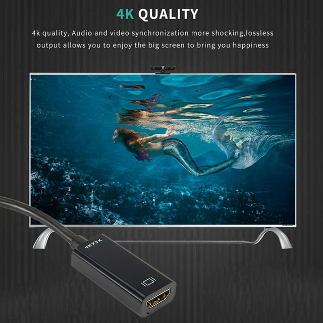 DP to HD Adapter HDTV Projector HD Video Audio Converter Male to Female Video Adaptor 1080P Resolution