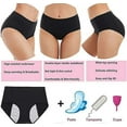 thumbnail image 4 of 5pc Menstrual Period Underwear For Women Leak Proof Cotton Ladies Panties Briefs, 4 of 4