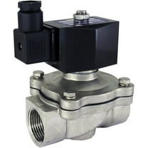 12v DC 25mm 1" NPT Normally Open Stainless Steel Viton 2-Way Solenoid Valve