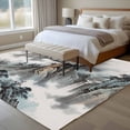 thumbnail image 4 of Chinese Ink Painting Area Rugs 8'x10', Washable Small Throw Rugs for Living Room Patio, Mountain Cloud Modern Art Indoor Outdoor Rug Non-Slip Low Pile Carpet Runner Reversible Floor Mats, 4 of 8