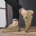 thumbnail image 6 of Men's Casual Loafers Slip On Leather Shoes Lightweight Driving Shoes Male Casual Sneakers Flats Walking Shoes, 6 of 10