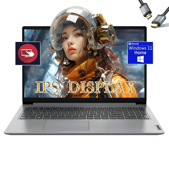 Lenovo IdeaPad Business Laptop, 15.6" FHD 1080p Touchscreen, Intel Core i3-1215U, 24GB RAM, 1TB PCIe SSD, Wi-Fi 6, Webcam, Windows 11 Home, w/1-year Office 365
