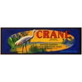 thumbnail image 3 of Anonymous 18x9 Black Modern Framed Museum Art Print Titled - Crane Brand Citrus Label (1930-1950), 3 of 5