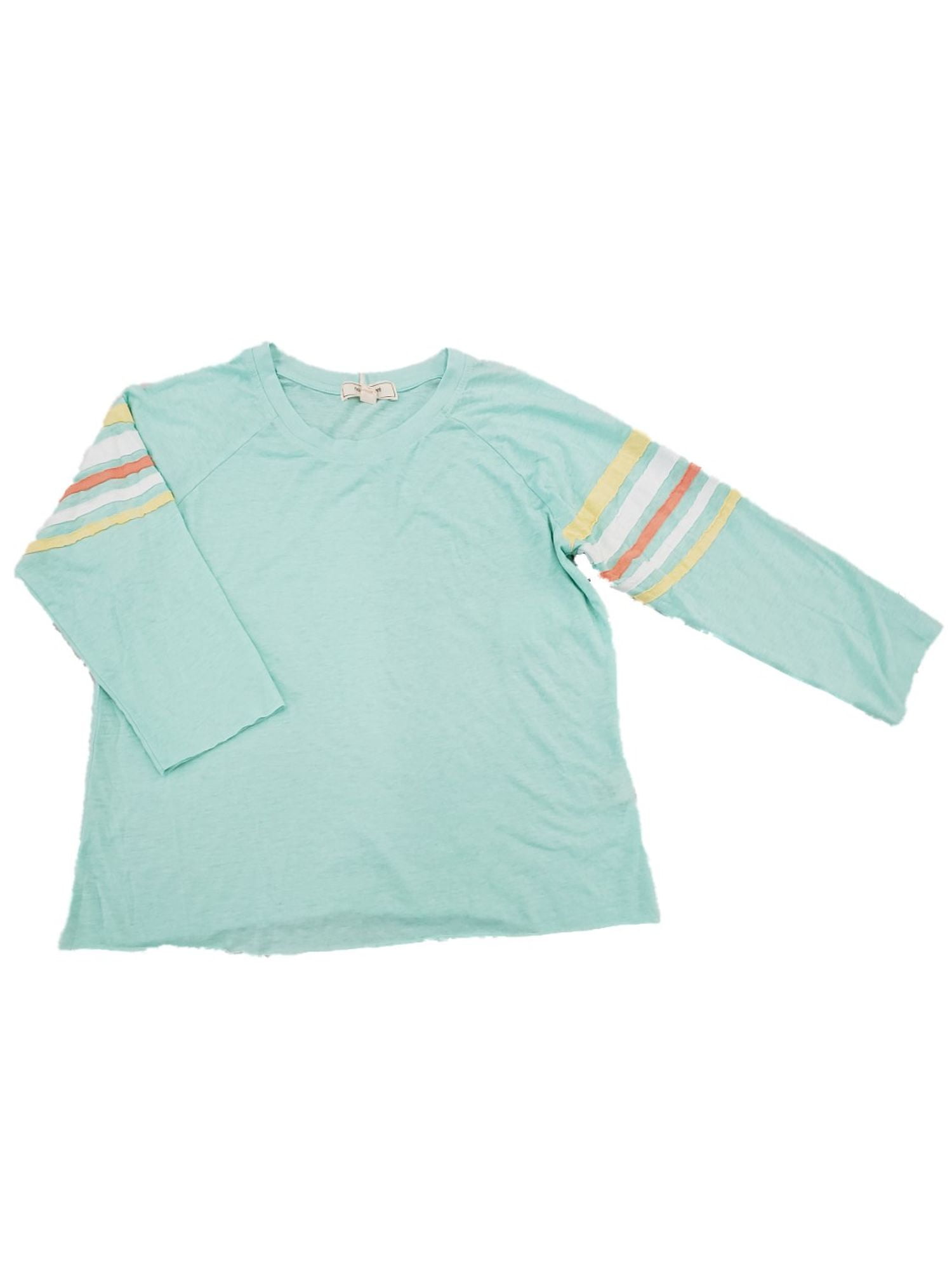 mint green long sleeve shirt
