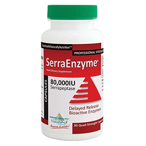 Serra Enzyme 80,000IU SERRAPEPTASE (90 QUADSTRENGHT CAPSULES
