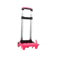 thumbnail image 2 of funtasica Backpack Hand Truck Backpack Trolley Telescopic Rod, Portable, Compact, Wheeled Cart Luggage Cart for Shopping Travel Office , Pink 2 Wheel Pink, 2 of 8
