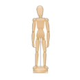 thumbnail image 1 of Advanced Graphics 2792 72 x 19 in. Wooden Mannequin Cardboard Cutout, 1 of 1