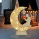 thumbnail image 4 of Luces de noche Luz de noche de Ramadán - Luz LED Eid Mubarak - Lámpara de mesa de madera con luz de estrella Decoración para fiestas del festival islámico musulmán de Ramadán Lámpara de luna, 4 of 4