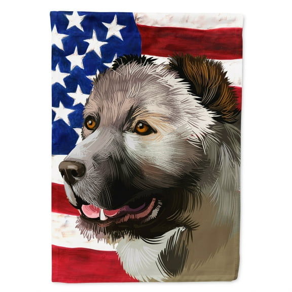 Carolines Treasures CK6408CHF Armenian Gamper Dog American Canvas House Size outdoor-flags, Multicolor