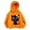 00-Orange#1357, variant on Kiijoy Girls Oversized Hoodie Cute Cat Graphic Pullover Sweatshirt, Black, Sizes 4-5T