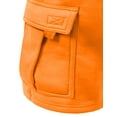 thumbnail image 6 of J. METHOD Men’s Cargo Shorts Active Casual Comfy Workout Gym Elastic Drawstring Fleece Pockets Sweat Pants NEMP07 Orange M, 6 of 6