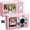 Pink, variant on Digital Camera, 4K 48MP Dual Screens Camera, 18X Zoom, Portable Small Point and Shoot Digital Cameras with 64GB TF Card, 2 Rechargeable Batteries for Kids, Teens, Adult, Selfies, Valentines Day Gifts
