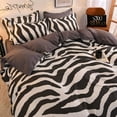 thumbnail image 4 of Set Tempat Tidur Oranye Anak Perempuan Laki-laki Seprai Linen Kotak-kotak Penutup Selimut 240X220 Single Ganda Ratu Raja Selimut Penutup Set Seprai, 4 of 5