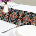 thumbnail image 4 of Yayeee Table Runner 90 inches Long Home Kitchen Dinning Party Decoration, Blue Geometric, 4 of 7