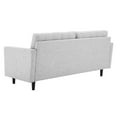 thumbnail image 6 of Tufted Sofa, Fabric, Light Grey Gray, Modern Contemporary Urban Design, Living Lounge Room Hotel Lobby Hospitality, 6 of 9