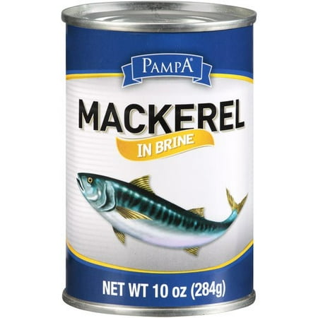 (4 Pack) Pampa Mackerel in Brine, 10 oz Can