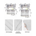 thumbnail image 5 of Grey Brown Leaves Swag Curtains for Living Room/Bedroom Windows, Summer Botanical Kitchen Curtains and Valances Set 36 Inch Length, Light Filtering Swags Valance Curtain Panels, 5 of 5