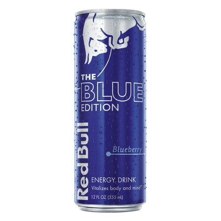 Red Bull Blue Edition, Blueberry Energy Drink, 12 Fl Oz Cans, 24 Pack