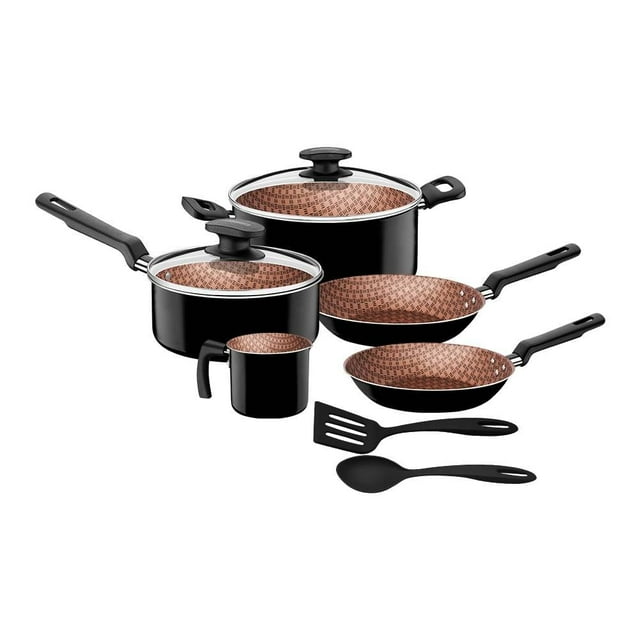 Batería de Cocina Tramontina Loreto Max Negro 9 Piezas