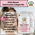 thumbnail image 3 of Multi Premium Collagen Pills with Vitamin C, E -Tighten Skin, Reduce Wrinkles, Strong Nails, Joints & Hair Growth- Hydrolyzed Collagen Peptides, Anti Aging Skin Care Supplements for Women -90 Capsules, 3 of 3
