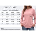 thumbnail image 5 of MOSHU 3 Pack Pullover Sweatshirts for Women Crew Neck Long Sleeve Shirts Casual Loose Fit Sweatshirts Curved Hem Tunic Tops, 5 of 9