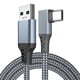 thumbnail image 1 of Cable de enlace, carga rápida 5 GigaBits Per Second transferencia de datos de a C, línea de datos, para auriculares Quest 2 , Gris 6m 20ft, 1 of 8