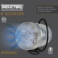 thumbnail image 4 of Suncourt 6-Inch Inline Duct Booster Fan — Quiet Single-Speed Inductor Inline Fan with 6-Foot Power Cord, UL Safety Certification, and Simple Installation (DB206C), 4 of 12