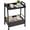 Black, variant on Narrow End Table with Fabric Storage Basket, Slim Metal Side Table with Anti-Drop Tray Top, Small Nightstand Bedside Table for Living Room, Bedroom, Tight Spaces, Sturdy Frame