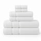thumbnail image 1 of Juego de 6 Toallas de Microfibra Suaves y Absorbentes Blanco Cuerpo, Manos y Facial | Kyuden Home KYUDEN HOME Broderie, 1 of 4