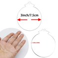 thumbnail image 3 of 30Pcs Clear Acrylic Round Diy Craft Christmas Tree Decor Pendant Set with Ribbon, 3 of 8