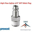 thumbnail image 2 of ERP 076251 - Prevost High Flow Safety Air Plug 1/4" MPT (SET OF FIVE), 2 of 2